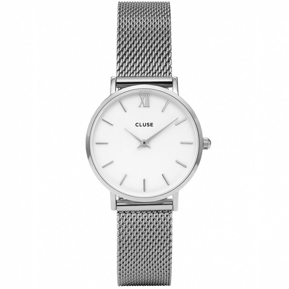 CLUSE | Minuit - Mesh Zilver/Wit